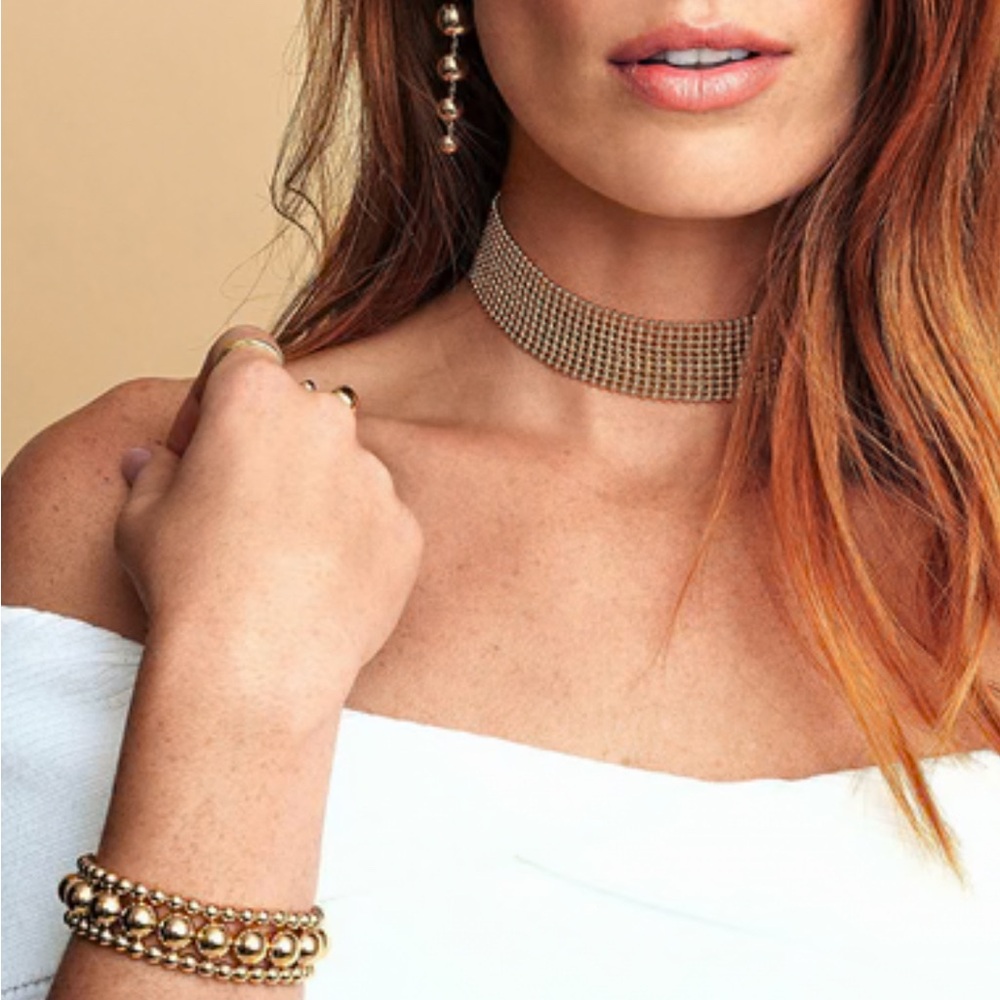 GORJANA Newport Link Gold Choker Necklace NWOT